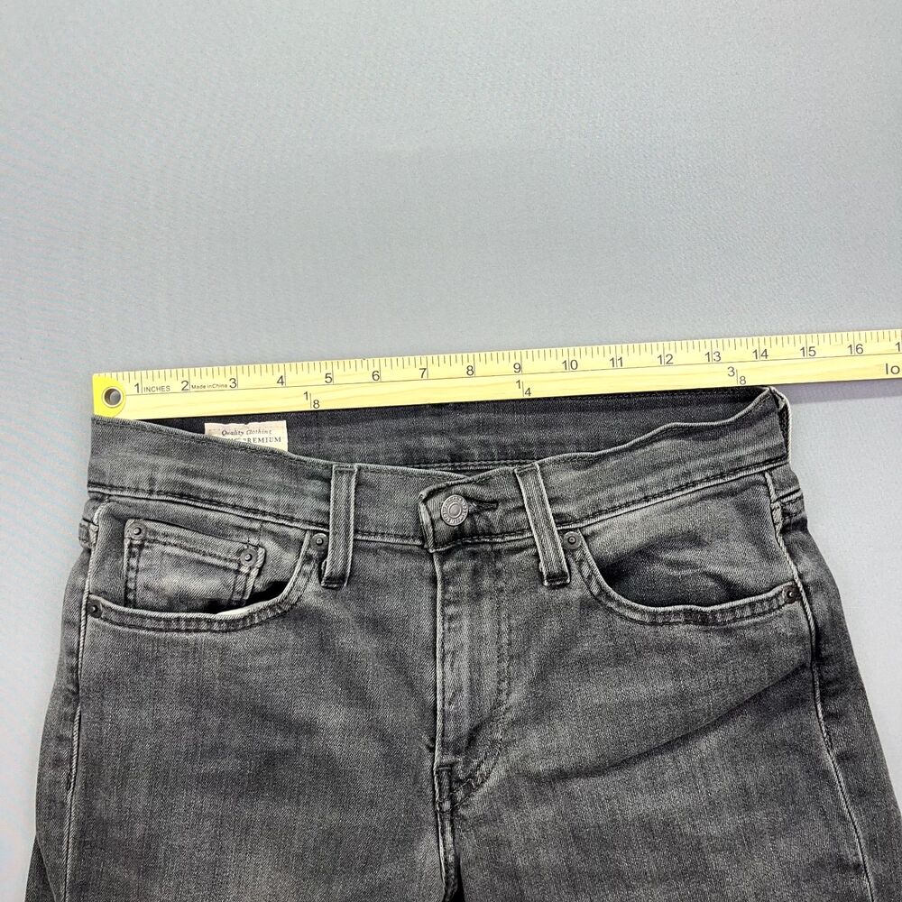 Levi's Premium‎ 511 Slim Fit Jeans Stretch Gray/Black Men's Tag Size 29x30 Fade - Picture 8 of 16